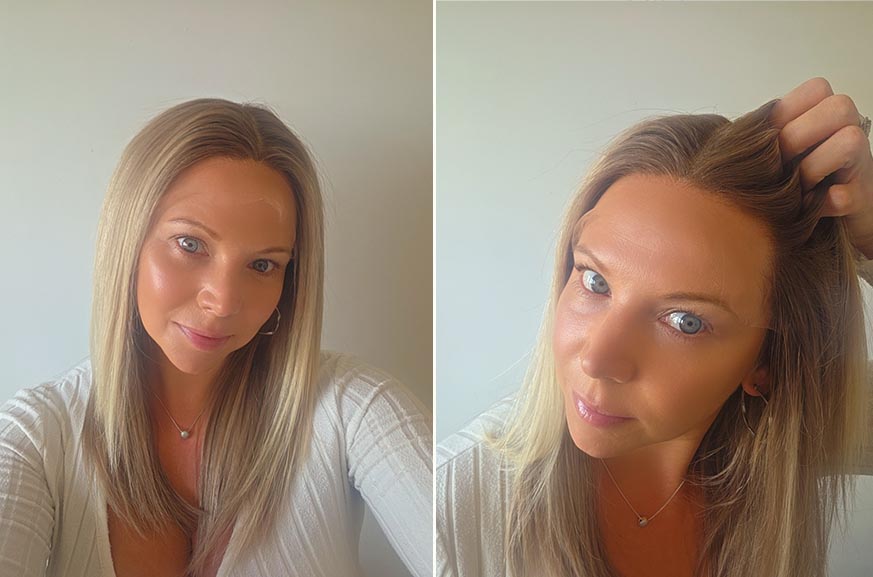 Jessica Soft Blonde with Subtle Root Level 7 